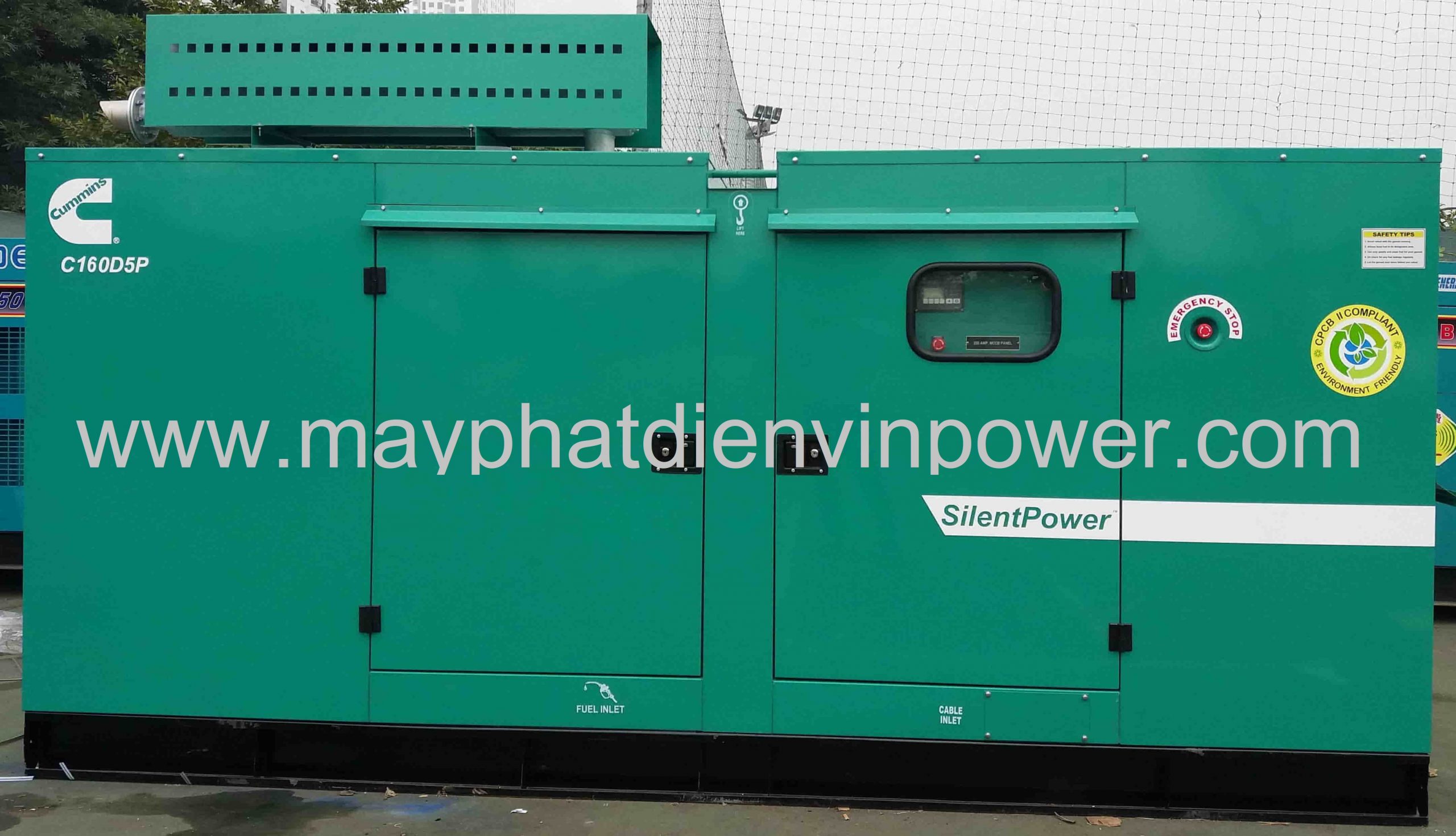 May Phat Dien Cummins C140d5p C160d5p 140kva 160kva India