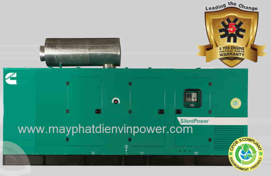 máy phát điện Cummins C600D5P, C625D5P công suất 600KVA, 615KVA nhập khẩu Ấn Độ